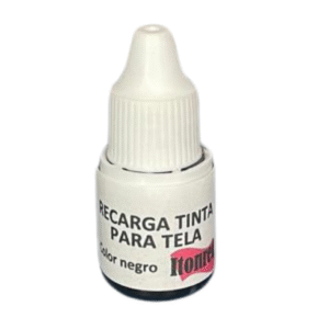 Tinta para telas negra por 20 ml.